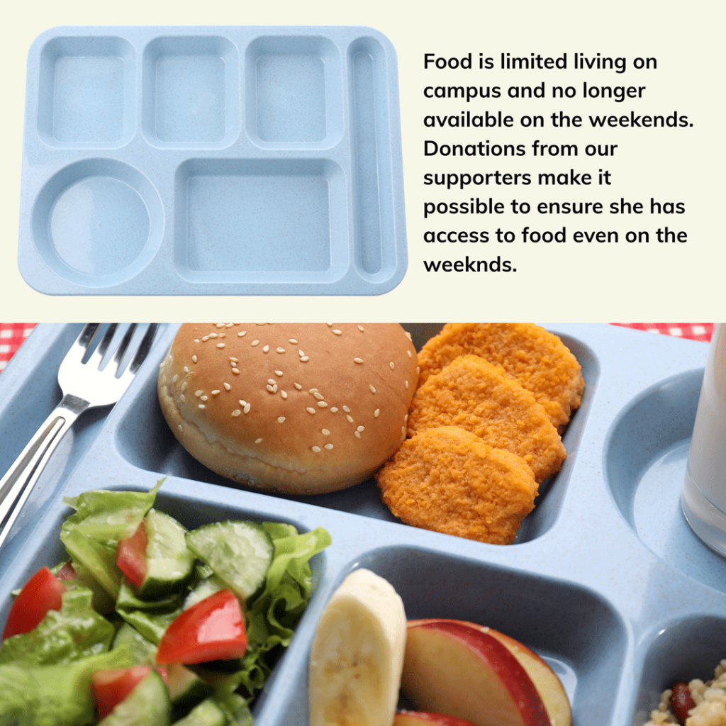Food is limited on campus
