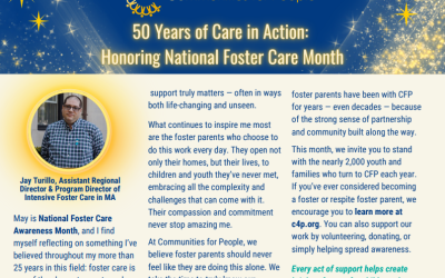 50 Years of Care in Action: Honoring National Foster Care Month